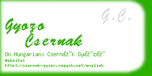 gyozo csernak business card